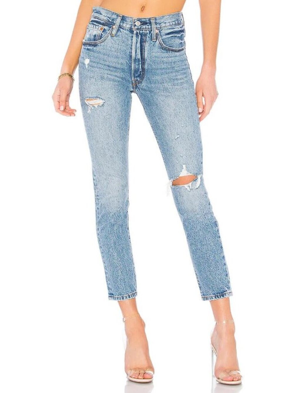 LEVI'S PREMIUM Women's 501 Skinny Jeans Size 25X38 in Can't Touch This